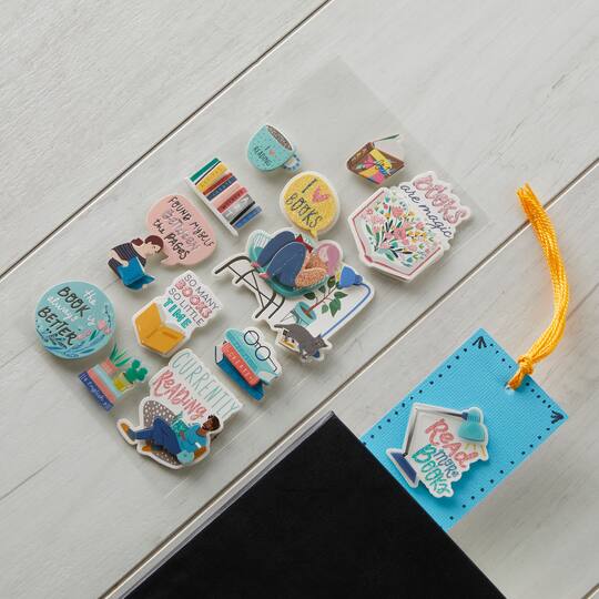 12 Pack: Reading Dimensional Stickers by Recollections™